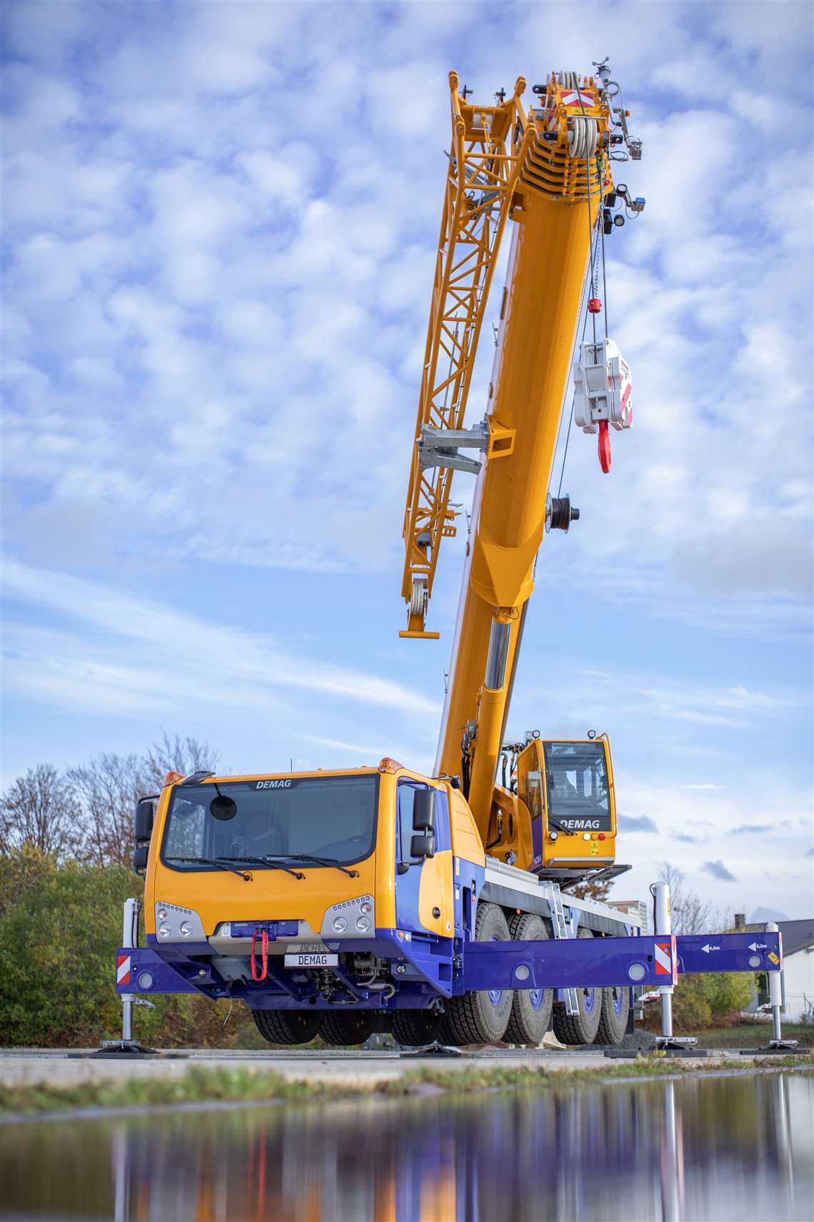 Demag claims the AC 80-4 as the most compact four axle all terrain crane on the market