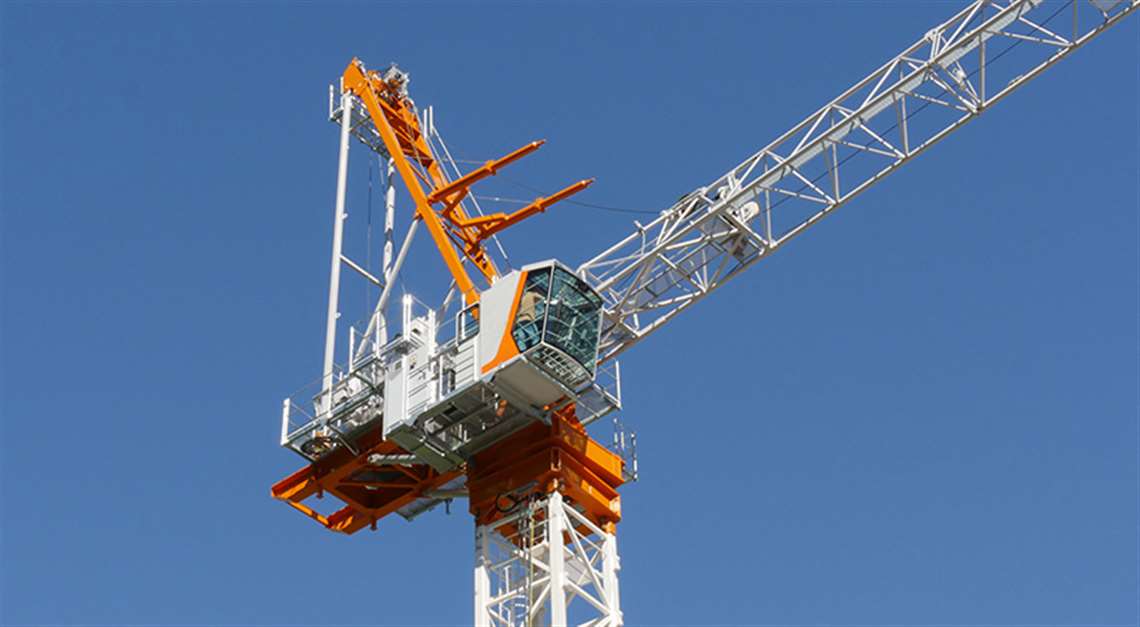 The new 16 tonne capacity Moritsch Cranes RTL 195 luffing jib tower crane