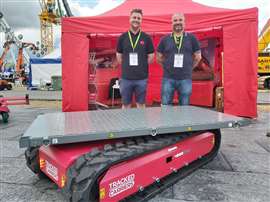 Clint and Ryan Price of Cobra Lifting with the 4000 Pro from Tracked Carriers