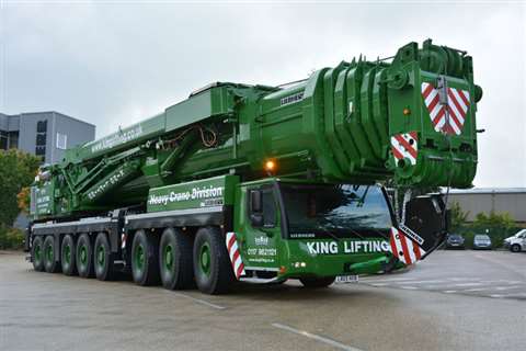 The LTM 1500-8.1 soon to depart Liebherr GB’s head office for King Lifting