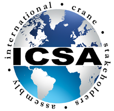 ICSA globe type logo