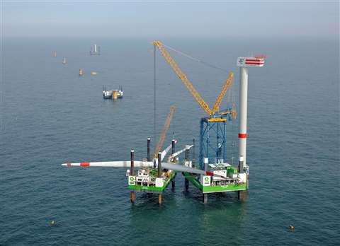 erecting an offshore wind turbine