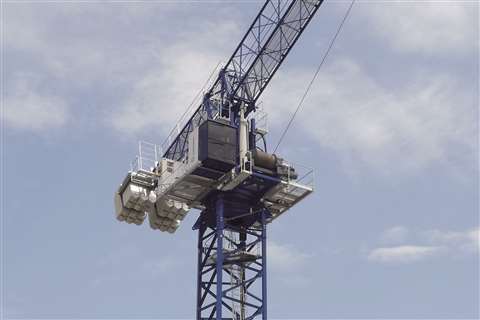 hydraulic luffing jib crane 