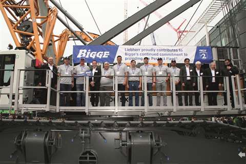 The Bigge Crane and Rigging team in attendance at Bauma 2022