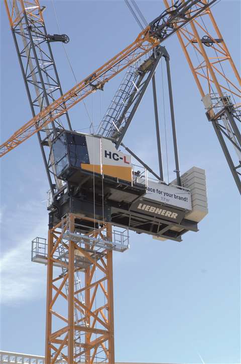 Liebherr’s 258 HC-L 10/18 Fibre luffing jib tower crane 