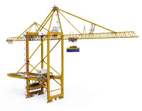 ship to shore container crane by liebherr to be delivered to german port terminal