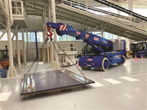 Indoor pick and carry electric cranes are popular in Europe, says Ormig
